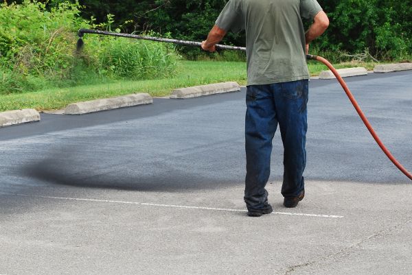 Lot Sealcoating in Cabot